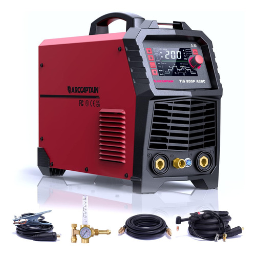 Arccaptain Soldador Tig Ac/dc 200amp Con Pulso, Soldador Tig