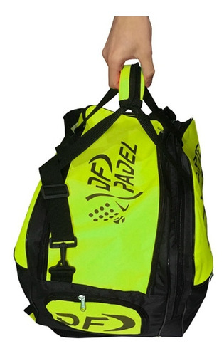 Imagen 2 de 2 de Bolso De Padel Prof. Mochila Paletero Paletas Bolsillos