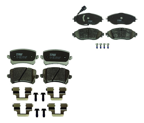 Jgo Balatas Bajos Metales Delanteras Y Traseras Passat Cc 12