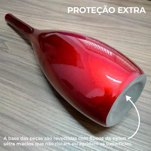 Conjunto Peças De Xadrez Decoração Em Cerâmica Vinho Scarlet