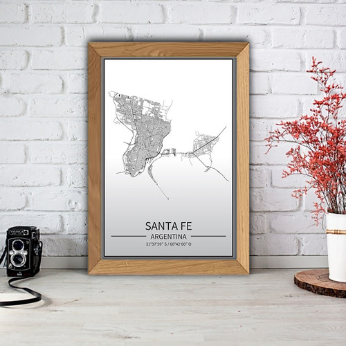 Cuadro Mapas - Mapa Ciudad De Santa Fe - Map0006