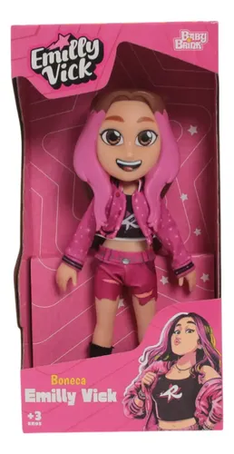 Boneca Emilly Vick Dos Rosa Influenciadora Brinquedo Menina ...