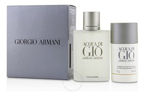 Set Giorgio Armani Acqua Di Gio 100ml Edt Volumen De La Unidad 100 Ml