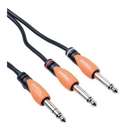 Cable Plug Stereo A 2 Plug Mono 5 Metros Bespeco Slys2j500