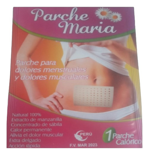 Parche De Maria - Alivia Dolor Menstrual Y Muscular X 12und