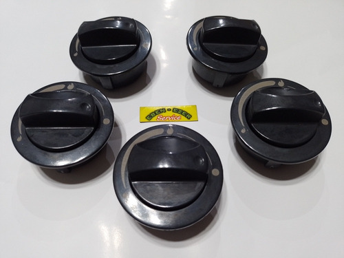Imagen 1 de 3 de Perillas Gris Cocina Orbis Convecta Vastago 6mm Juego X 5 !!