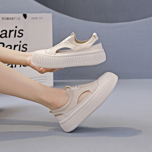 Zapatos Casuales De Plataforma Respirable De Moda Para Mujer