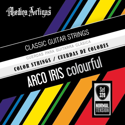 Encordado P Guitarra Clasica 6 Colores Arco Iris Normal 320 