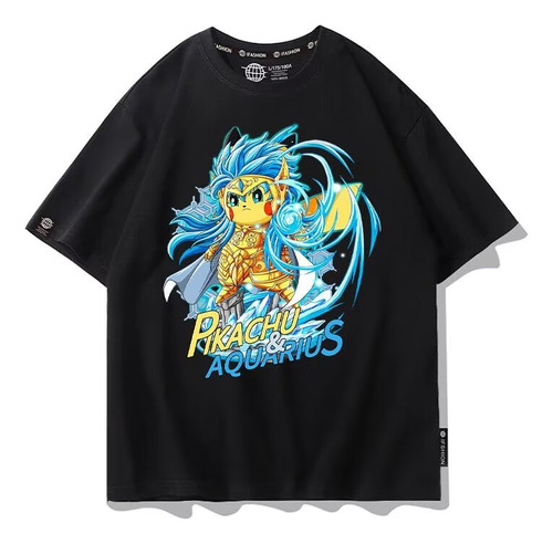 Camiseta De Manga Corta Con Estampado Digital Saint Seiya Aq