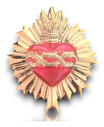 Corazón De Jesús En Baño De Oro Para Imágenes De 100cm-130cm