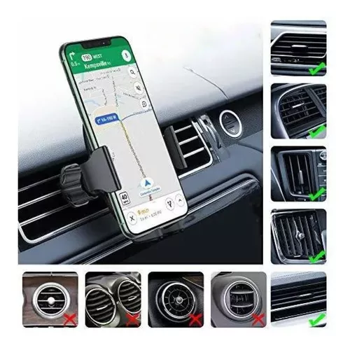 SOPORTE MOVIL REJILLA AIRE ACONDICIONADO PARA COCHE UNIVERSAL IPHONE  SAMSUNG Y+