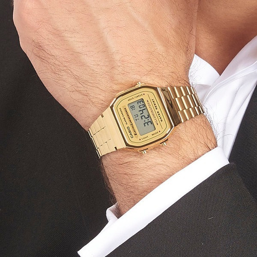 Reloj Casio A168wg Retro Vintage Gold Impacto Online