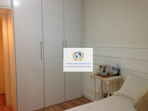Apartamento Com 3 Dormitórios À Venda, 100 M² Por R$ 630.000,00 - Cambuí - Campinas/sp - Ap0817