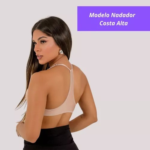 Kit 5 Sutiã Soutien Reforçado Nadador Com Bojo Atacado Liso