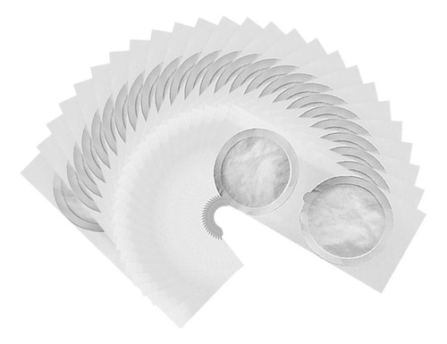 50x Tapas De Sellos De Papel De Aluminio Autoadhesivas 45 Mm