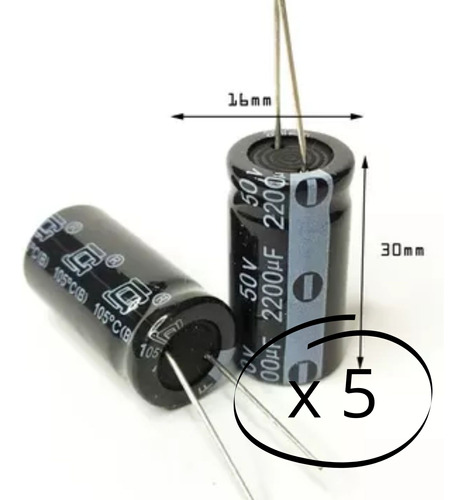 Capacitor Condensador 2200uf 50v 