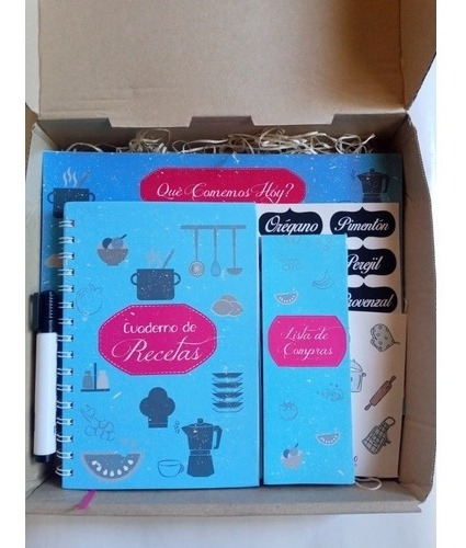 Box Regalo - Cuaderno De Recetas Mujer Cumpleaños