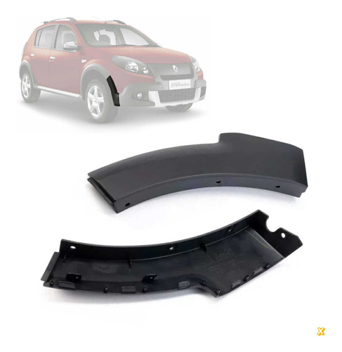 Moldura Guardabarro Sandero Stepway 11 Del Der Anterior