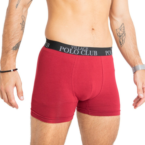 Imagen 6 de 6 de Boxer Pack X6 Village Polo Club Liso Y Rayado