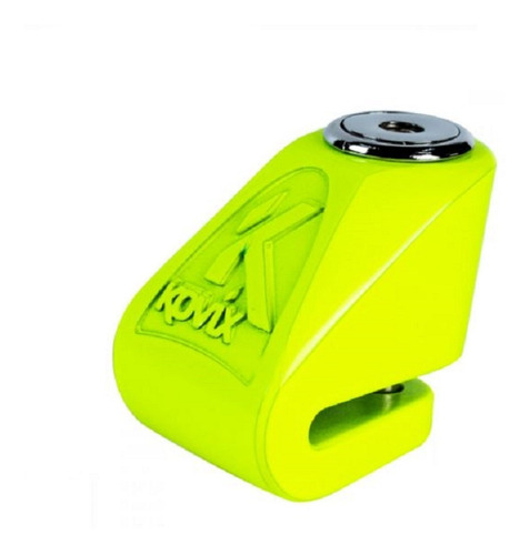 Candado Disco Moto Kovix Kn1 Amarillo Fluorescente 6mm