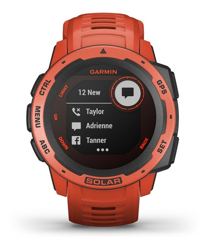 Imagen 2 de 6 de Garmin Instinct Solar Gps Rojo