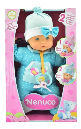 Bebé Nenuco Con 2 Funciones Y Chupón, Original Y Nuevo Azul