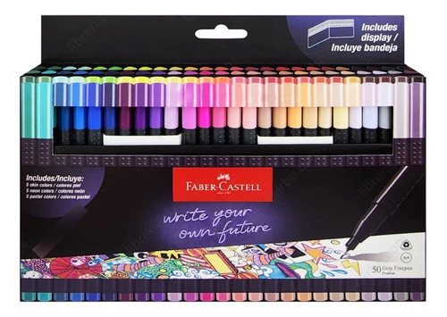 Faber Castell Marcadores Ergonómicos Punta Fina 0.4mm X 50