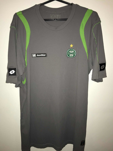 Coritiba Pr Camisa De Passeio Lotto Chumbo Bordada G