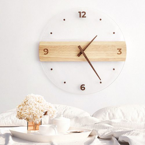 Reloj De Pared Silencioso, Redondo, Decorativo, Moderno, Pan