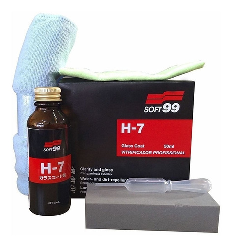 Melhor Vitrificador De Pintura Automotiva Glass H7 50ml Cor Preto