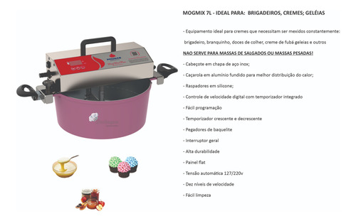 Misturadora De Brigadeiro - Mogmix 7lts Samuel Nolasc