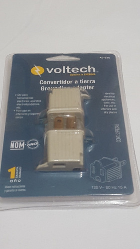 Adaptador 110 De 3 A 2 Convertidor A Tierra 