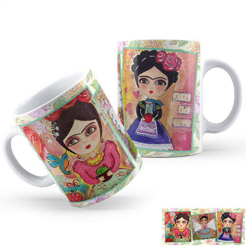 Taza Cerámica Frida Kahlo Ag Calidad