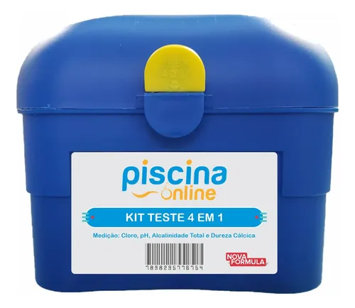 comprar Kit De Teste 4 Em 1 Ph Cloro Alcalinidade Total Dureza Total