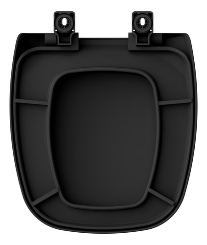 Assento Tampa Vaso Mariana Para Icasa Pp Preto 1.6gpf 6lpf