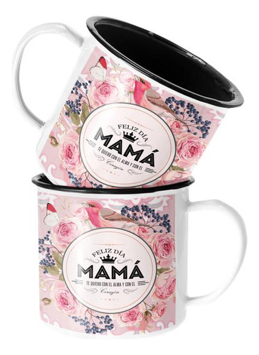 Taza Enlozada Lechera Día De La Madre Te Quiero Con El Alma