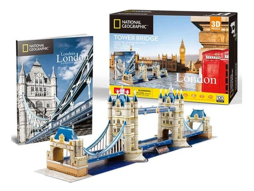 Puzzle 3d - Tower Bridge Londres - Natgeo Cubicfun 