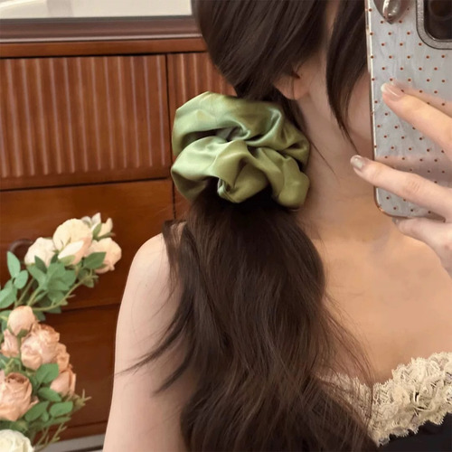 Cinta Elástica Para El Pelo Con Forma De Coletero Grande, De