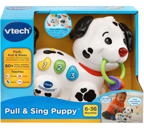 Perrito Puppy Didáctico Interactivo Musical Luces Y Sonidos