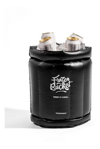 Imagen 1 de 2 de Frapera Inflable Porta Botellas Latas Bebidas Hielera Bucket