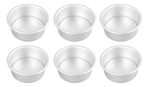 Molde Redondo Para Hornear Tartas, 4 Pulgadas, 6 Piezas, Mol