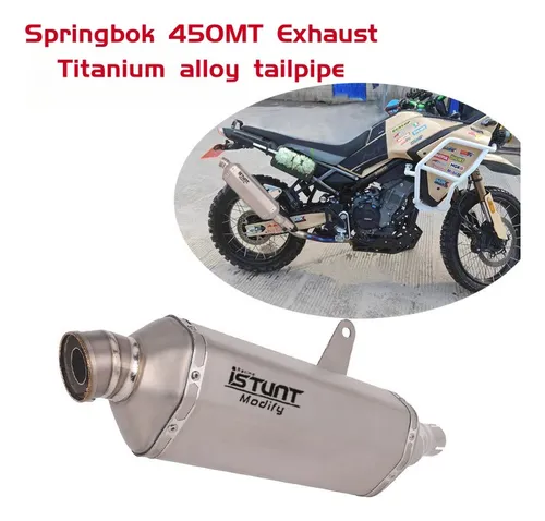 Silenciador De Escape Moto Para Cfmoto 450mt Titanium Alloy