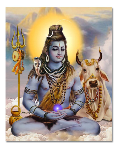 Poster Lámina Decorativa Shiva Hinduismo Mod3