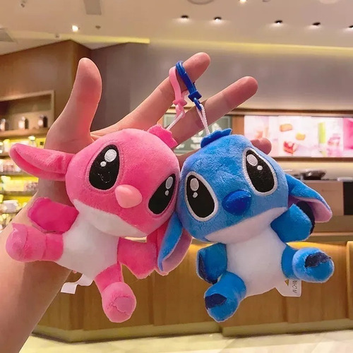 Llaveros Peluche Stitch O Ángel Hermosos C/u Importados