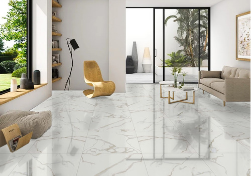 Ceramica Baño Habitat Blanco Brillante 45,3x45,3 Scop 1ra