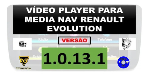 Leitor De Vídeo Media Nav Renault Evolution 1.0.13.1