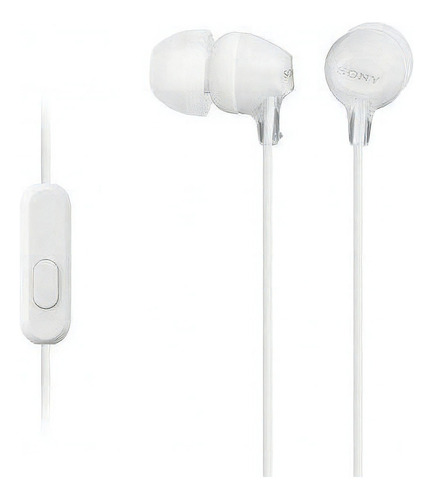 Fone de ouvido in-ear Sony EX Series MDR-EX15AP branco