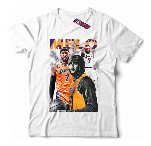 Remera Los Angeles Lakers Carmelo Anthony Melo Nba17 Dtg