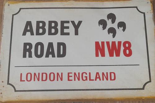 Chapa Decorativa Beatles Abbey Road.