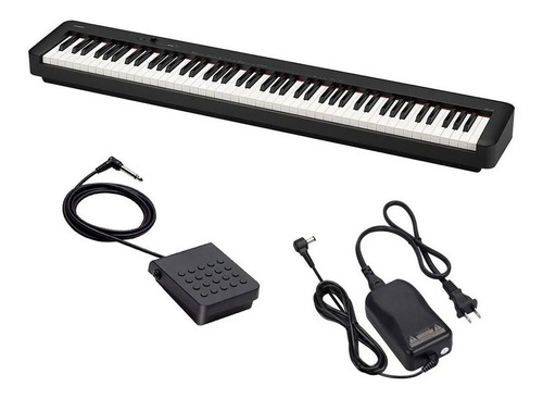 Piano Casio Cdp S150 Digital Preto C/ Fonte + Pedal Sustain